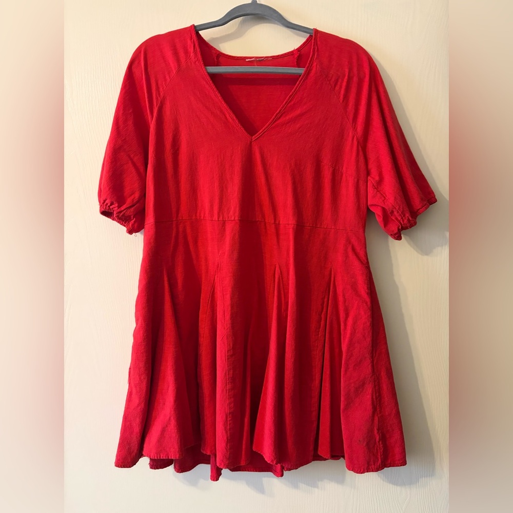 Cotton mini swing dress
